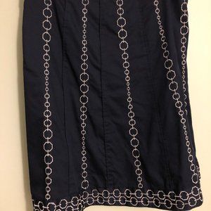 Blue Ann Taylor A-Line Skirt